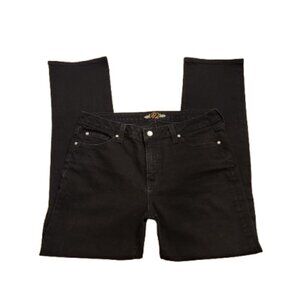 Miraclebody Black High-Rise Straight Leg Jeans